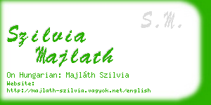 szilvia majlath business card
