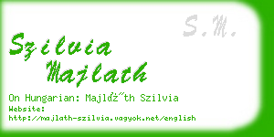 szilvia majlath business card